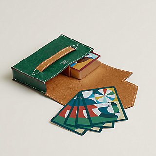 Etui à cartes de poker Lord Pocket - Vert | Hermès Belgique